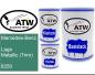 Preview: Mercedes-Benz, Lago Metallic (Trim), 6250: 500ml Lackdose + 500ml Klarlack + 250ml Härter - Set, von ATW Autoteile West.